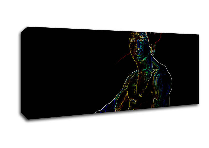 Bruce Lee Fist Of Fury Psychedelic Canvas Wall Art