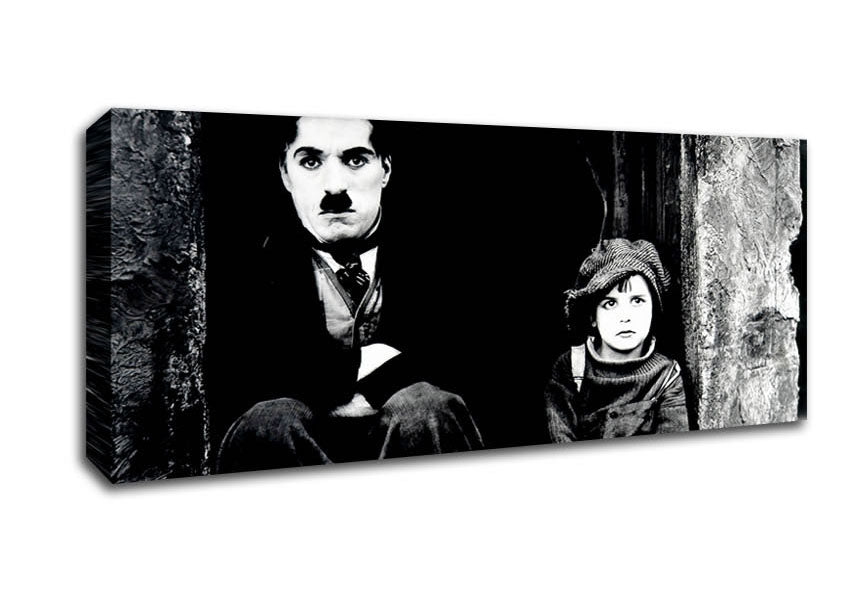 Charlie Chaplin The Kid Canvas Wall Art