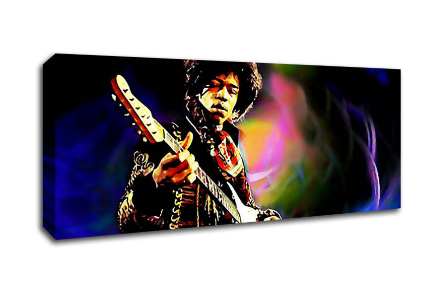 Jimi Hendrix Energy Field Canvas Wall Art