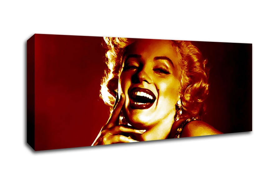Marilyn Monroe Gold Canvas Wall Art