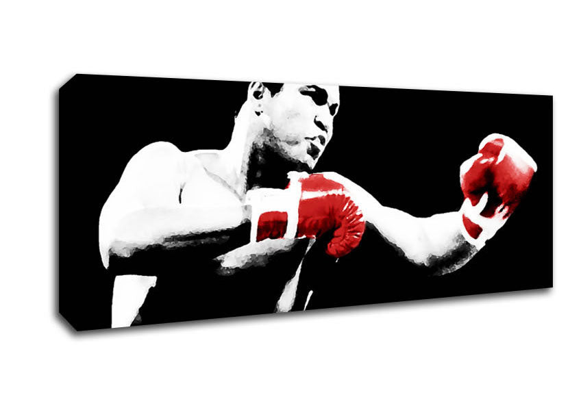 Muhammad Ali Red Boxing Gloves Canvas Wall Art