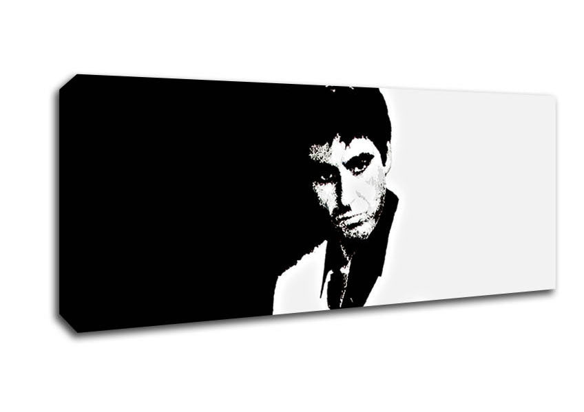 Scarface B n W Canvas Wall Art