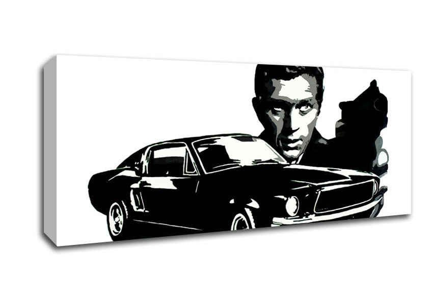 Steve Mcqueen Bullitt Canvas Wall Art