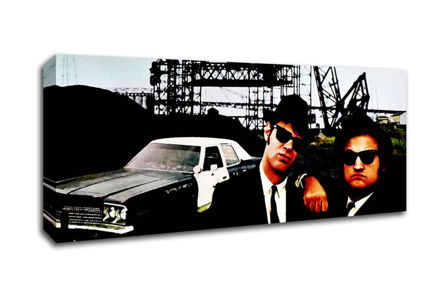 The Blues Brothers Police Car Canvas Wall Art
