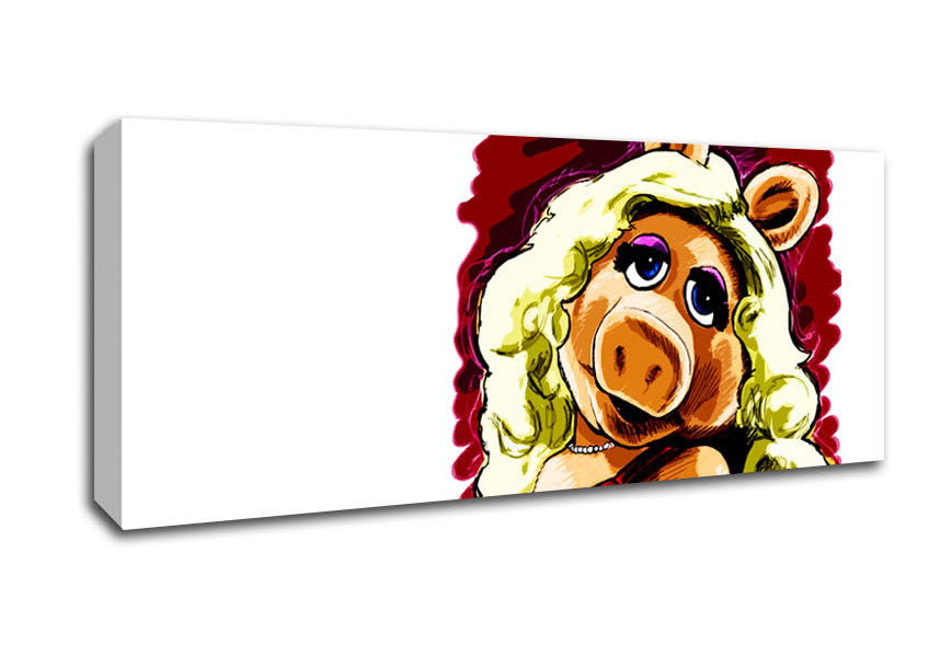 The Muppets Miss Piggy Canvas Wall Art