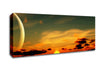 Beautiful Sunset Moon Canvas Wall Art