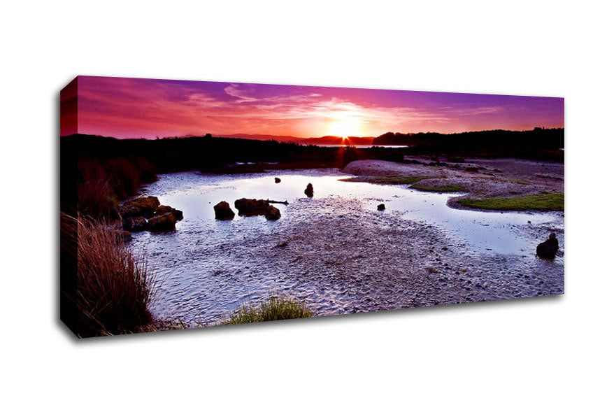 Sunset On Top Of The World Canvas Wall Art