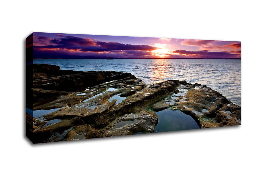 Auckland Sunset Canvas Wall Art