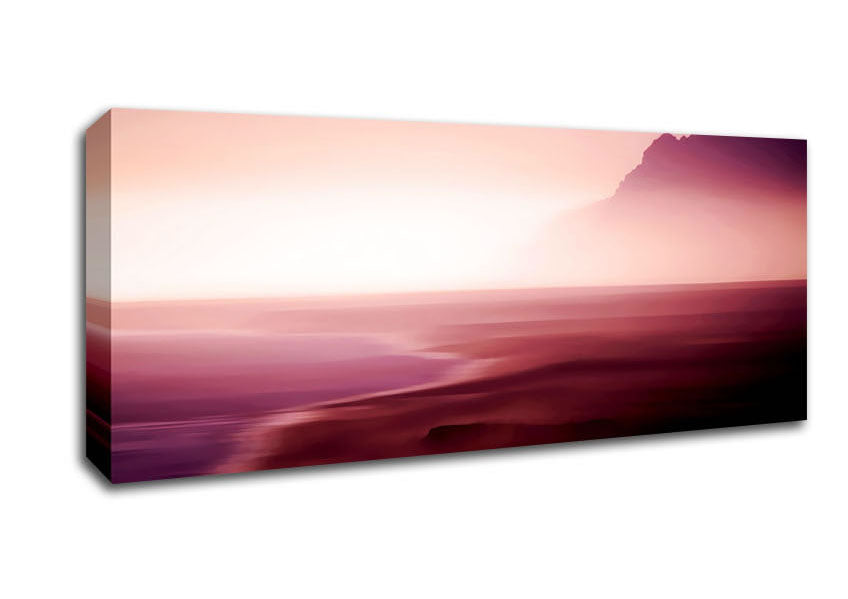 Pink Ocean Mist Canvas Wall Art