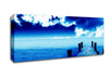 Boardwalk Ocean Blues Below The Sky Canvas Wall Art