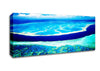 Ariel View Of The Turquoise Ocean Canvas Wall Art