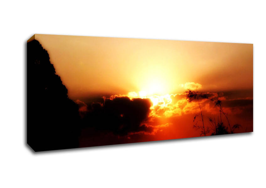 Sunset Clouds Canvas Wall Art