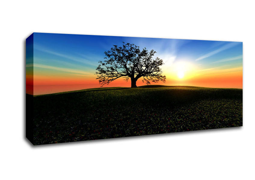 Sunset Hill Canvas Wall Art