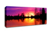 As The Sun Sets Over The Lake Canvas Wall Art