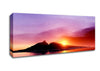 As The Sun Peeps Over The Mountain Ocean Canvas Wall Art