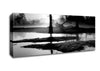 Sunset Forest Waters B n W Canvas Wall Art