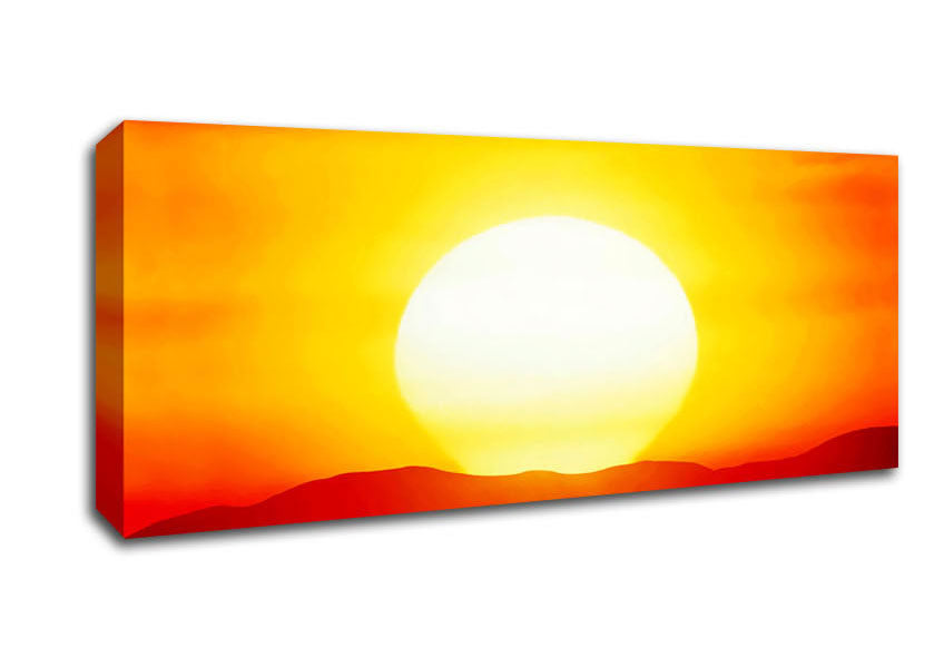 The Road To The Golden Sun Canvas Wall Art