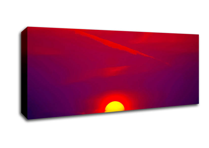 The Glow Of The Red Sun Canvas Wall Art