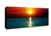 As The Sun Goes Down Over The Turquoise Ocean Canvas Wall Art