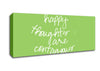 Love Quote Happy Thoughts Are Contagious Lime Green Canvas Wall Art