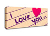 Love Quote I Love You Heart Canvas Wall Art