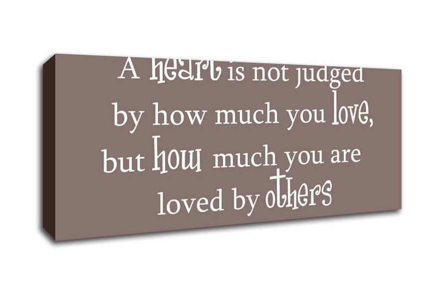 Movie Quote Wizard Of Oz A Heart Is Not Judged Beige Canvas Wall Art