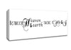 Love Quote Between Heaven And Earth Canvas Wall Art