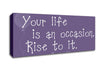 Suzanne Weyn Your Life Is An Occasion Lilac Canvas Wall Art
