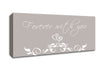 Love Quote Forever With You Beige Canvas Wall Art