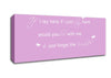 Music Quote If I Lay Here Snow Patrol 2 Pink Canvas Wall Art