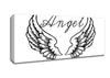 Angel Wings 4 White Canvas Wall Art