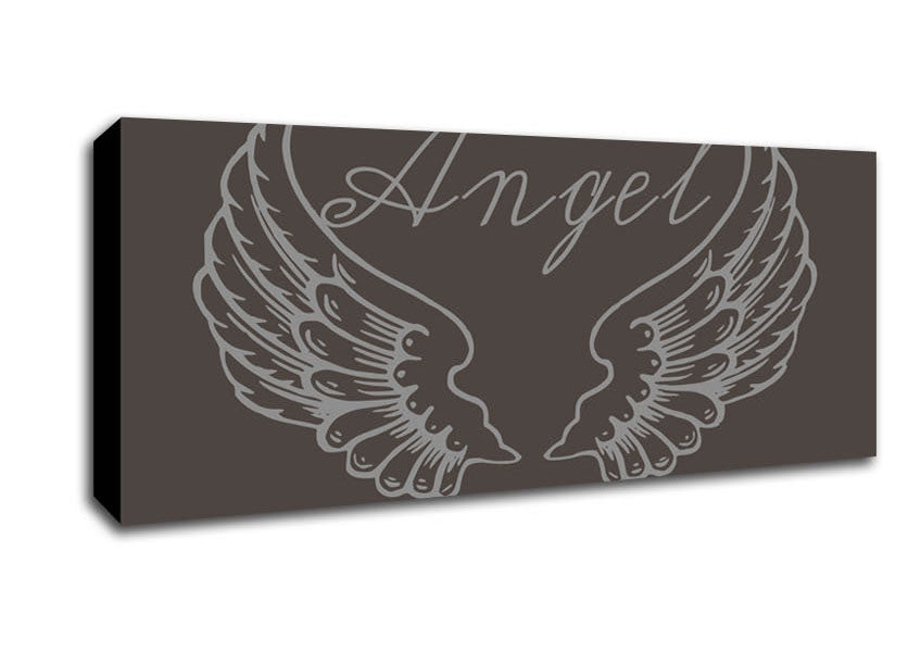 Angel Wings 4 Chocolate Canvas Wall Art