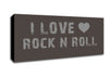Music Quote I Love Rock N Roll Chocolate Canvas Wall Art