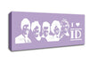 Music Quote I Love 1 Direction Lilac Canvas Wall Art