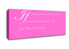 Music Quote If I Lay Here If I Just Snow Patrol 2 Vivid Pink Canvas Wall Art