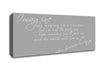 Music Quote Imagine John Lennon Grey White Canvas Wall Art