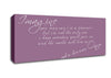Music Quote Imagine John Lennon Dusty Pink Canvas Wall Art