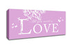 Music Quote All You Need Is Love Pink Canvas Wall Art