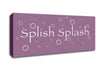 Bathroom Quote Splish Splash Bathroom Dusty Pink Canvas Wall Art