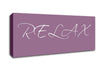 Bathroom Quote Relax Dusty Pink Canvas Wall Art