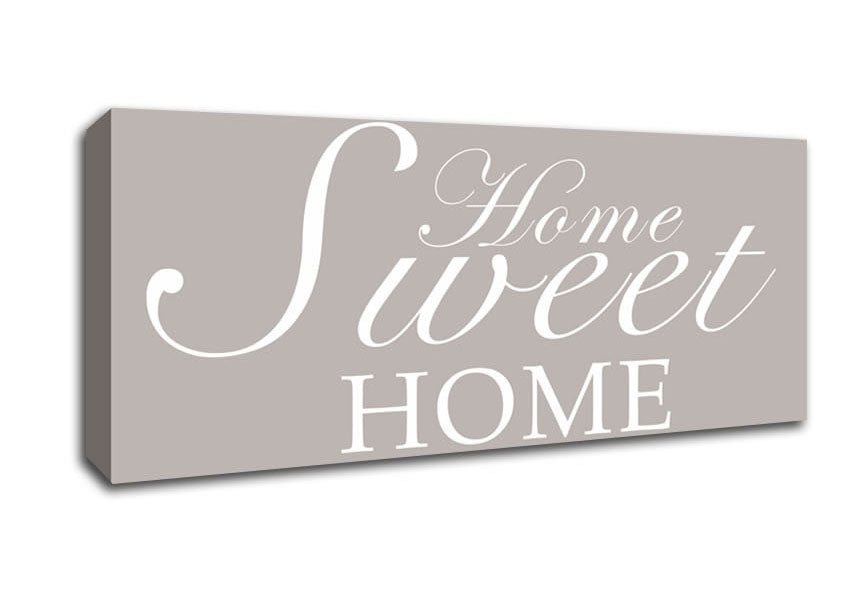 Home Quote Home Sweet Home Beige Canvas Wall Art