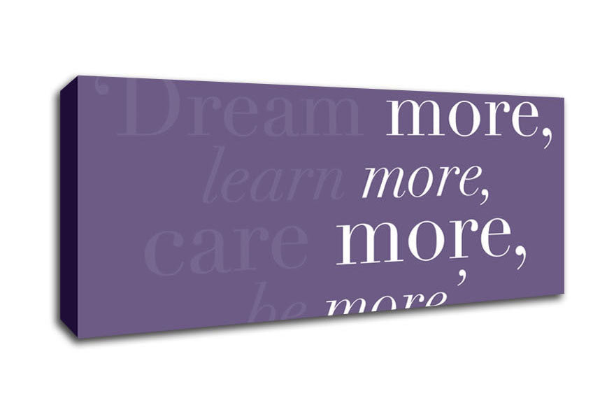 Dolly Parton Dream More Be More Lilac Canvas Wall Art