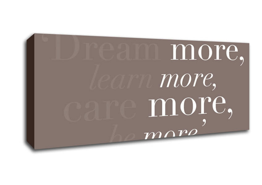 Dolly Parton Dream More Be More Beige Canvas Wall Art