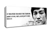 Motivational Quote Bruce Lee If You Spend Too Much Time Thinking Canvas Wall Art
