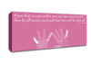 Vincent Van Gogh If You Hear A Voice Pink Canvas Wall Art