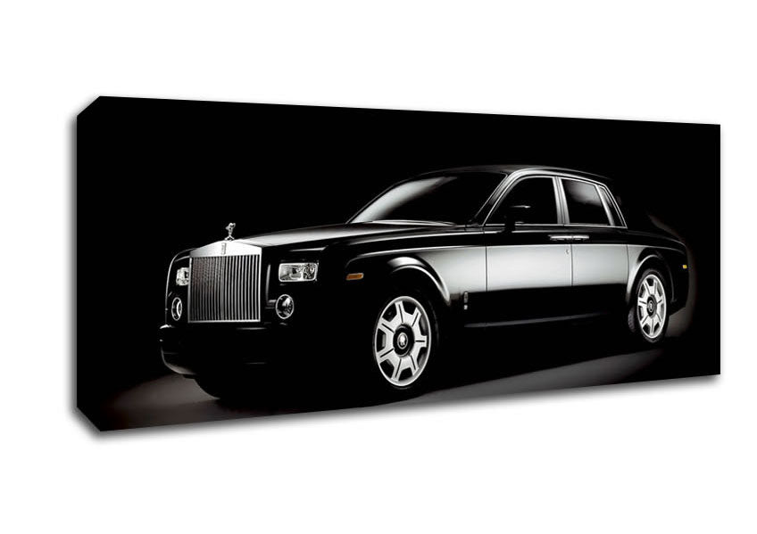 Rolls Royce Black Canvas Wall Art
