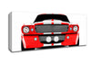 Mustang Red Front Grill Canvas Wall Art