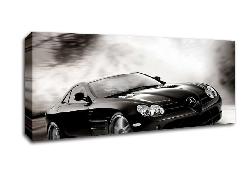 Mercedes Maclaren Black And White Canvas Wall Art