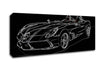 Mercedes Concept Psychedelic Canvas Wall Art