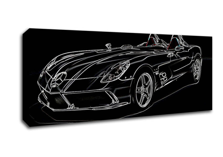Mercedes Concept Psychedelic Canvas Wall Art